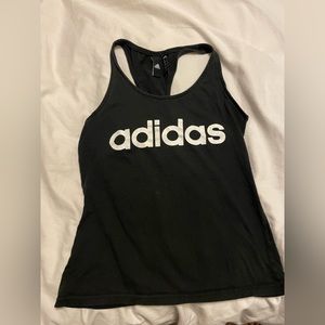 Women’s Adidas black work out tank top - its small